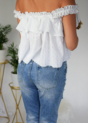 Bluzka ażurowa DIANA biel