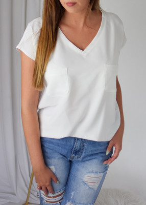 Bluzka POCKET biel