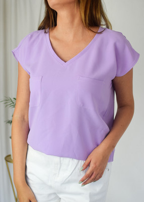 Bluzka POCKET fiolet