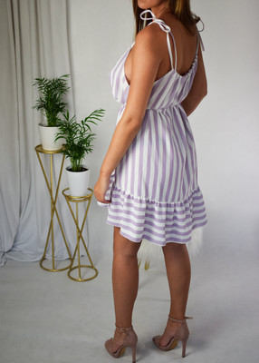 Sukienka CUBA paski lilia