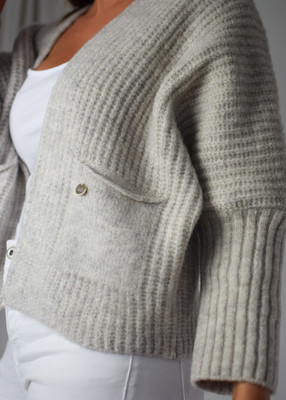 Kardigan LAKE szarość