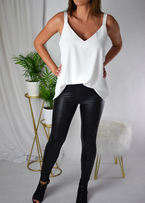 Legginsy LEATHER czerń