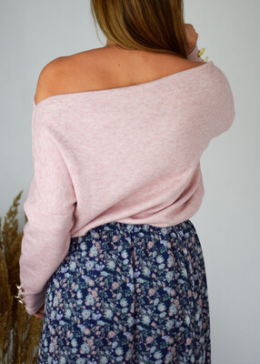 Sweter BUTTON róż