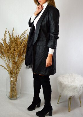 Marynarka MALMA LEATHER czerń