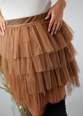 Spódniczka STELLA SHORT brąz