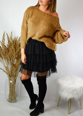 Sweter BELLA karmel