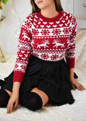 Sweter HEART czerwień