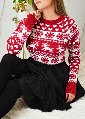 Sweter HEART czerwień