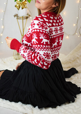 Sweter HEART czerwień