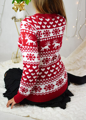 Sweter HEART czerwień