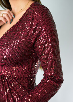 Sukienka SALVA bordo