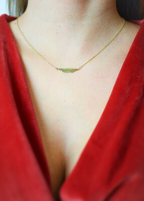 Celebrytka FEATHER pozłacana