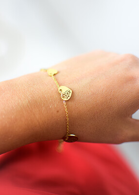 Bransoletka VENUS pozłacana