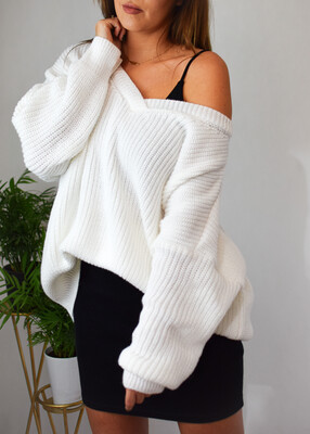 Sweter ANTON biel