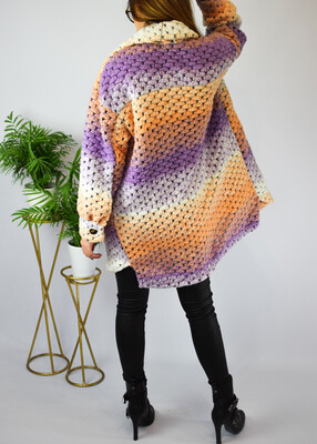 Płaszcz FLANNY fiolet