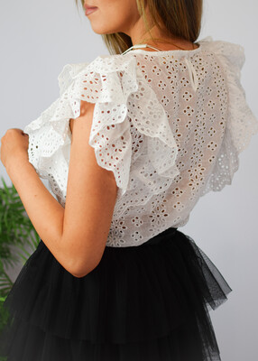 Bluzka ażurowa IVY ecru