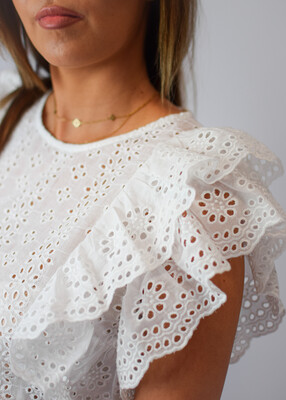 Bluzka ażurowa IVY ecru