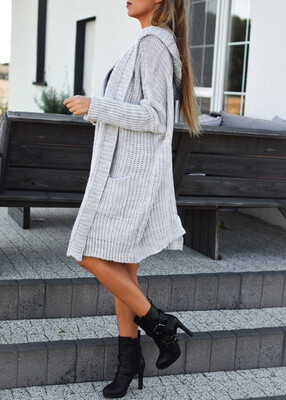 Sweter TEXAS szarość