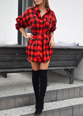 Tunika koszulowa BOB czerwień