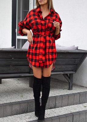 Tunika koszulowa BOB czerwień