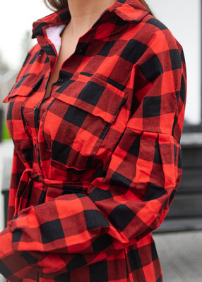 Tunika koszulowa BOB czerwień