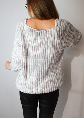 Sweter WEAVE szarość