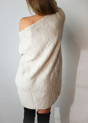 Sukienka sweterkowa LAYLA beż