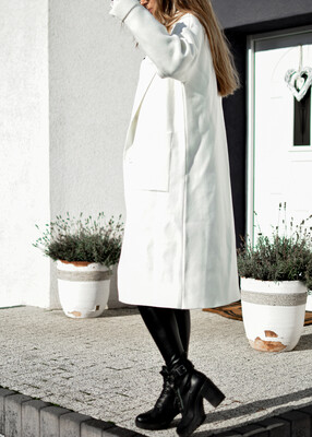 Sweter/płaszczyk LAOS ecru