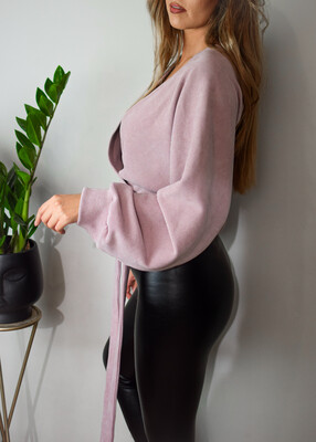 Sweter wiązany KAIRO lilia